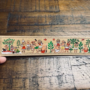 Tribal Life | Recycled Palm leaf Long Bookmarks | Pattachitra Handmade Palm Leaf Eco Printed duo DIY | Affirmation Reminders