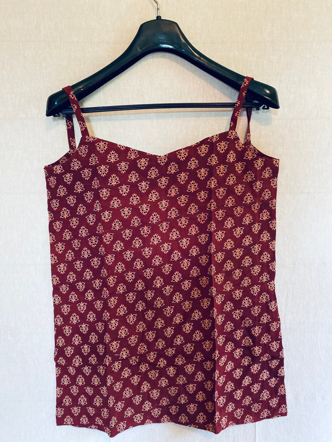 Dark Brick Red Summer Tank Tops Spaghetti Tops Women's