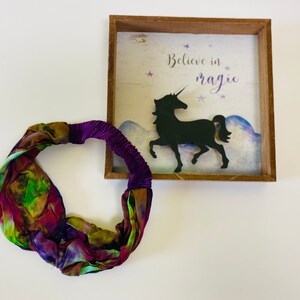 Rainbow Headbands | Mesmerizing Hair wrap| Cotton Tie Dye Headbands | Bohemian Eco chic | Upscaled accessories | Elastic knotted headbands