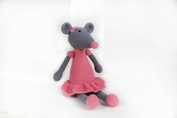 Angelina Ballerina Crochet Amigurumi Toy Mouse Pregnancy Etsy