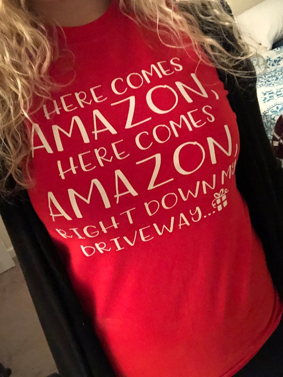 Download Here Comes Amazon Svg File Funny Christmas Svg Christmas Etsy