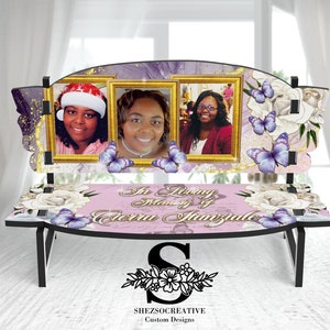 Custom Memorial Bench for Loss of Loved One, Size 7.1 x 2.7 Inches