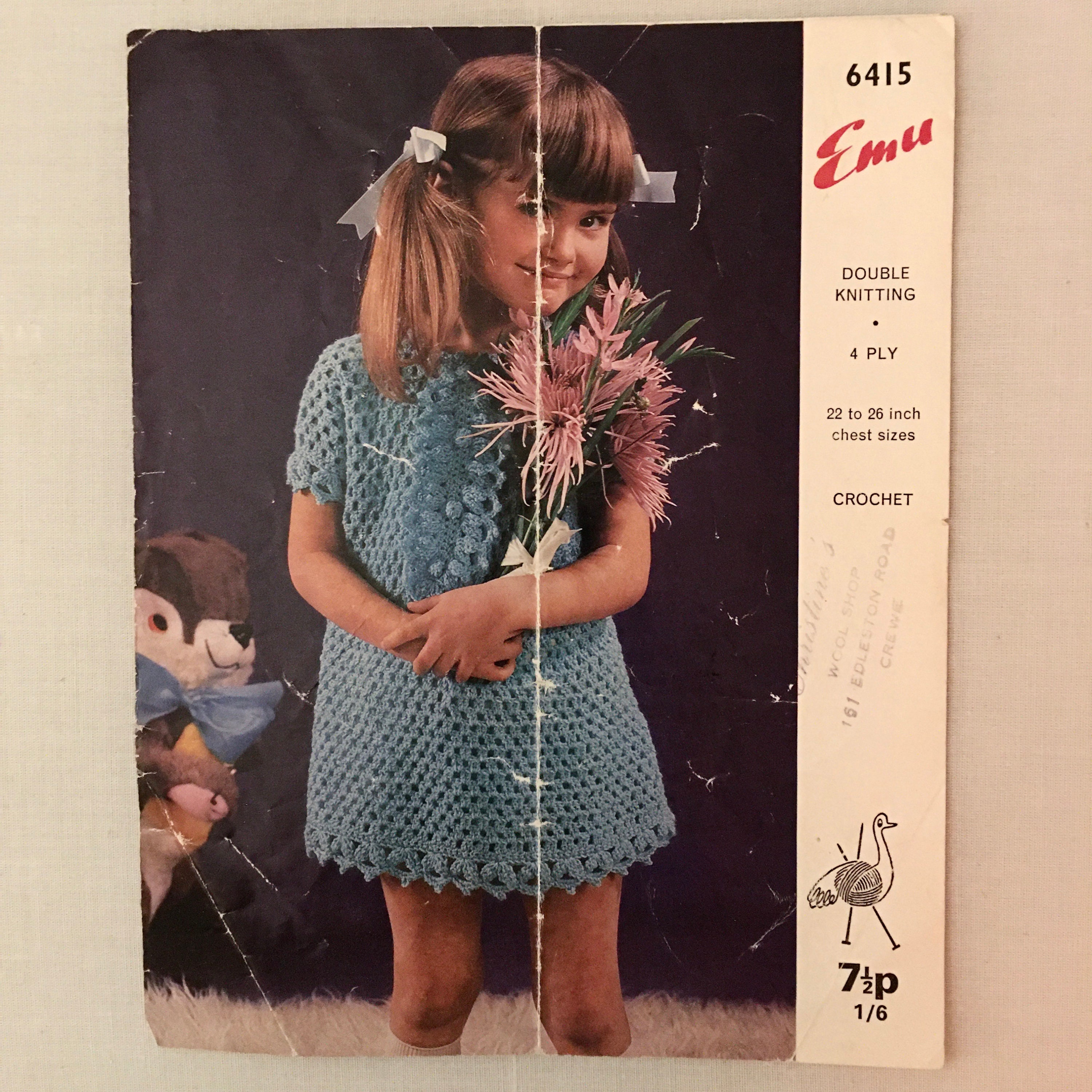 6415 Emu Crochet Knitted Girl's Jumper 