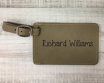 Fathers Day Gift, Personalized Luggage Tags, Gift For Him, Luggage Tags, Groomsman Gift, Gift For Traveler