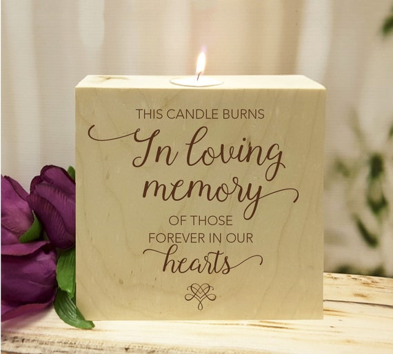 Wedding Memory Candle, This Candle Burns in Loving Memory, Wedding