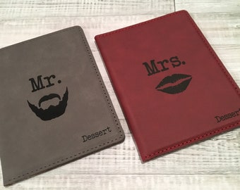 Wedding Gift His and Hers Personalized Passport Cover Holder Passport Wallet Mr & Mrs Gift Destination Wedding Honeymoon Gift Couples Gift