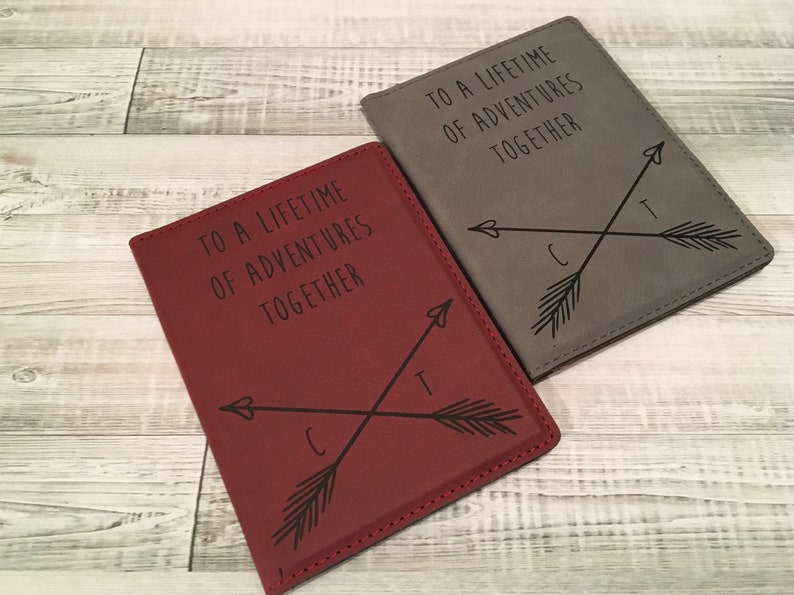 Wedding Gift His and Hers Personalized Passport Cover Holder Etsy