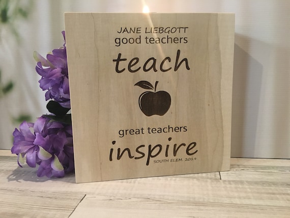 Good Teachers Teach Personalized Preschool Teacher Gift Teacher