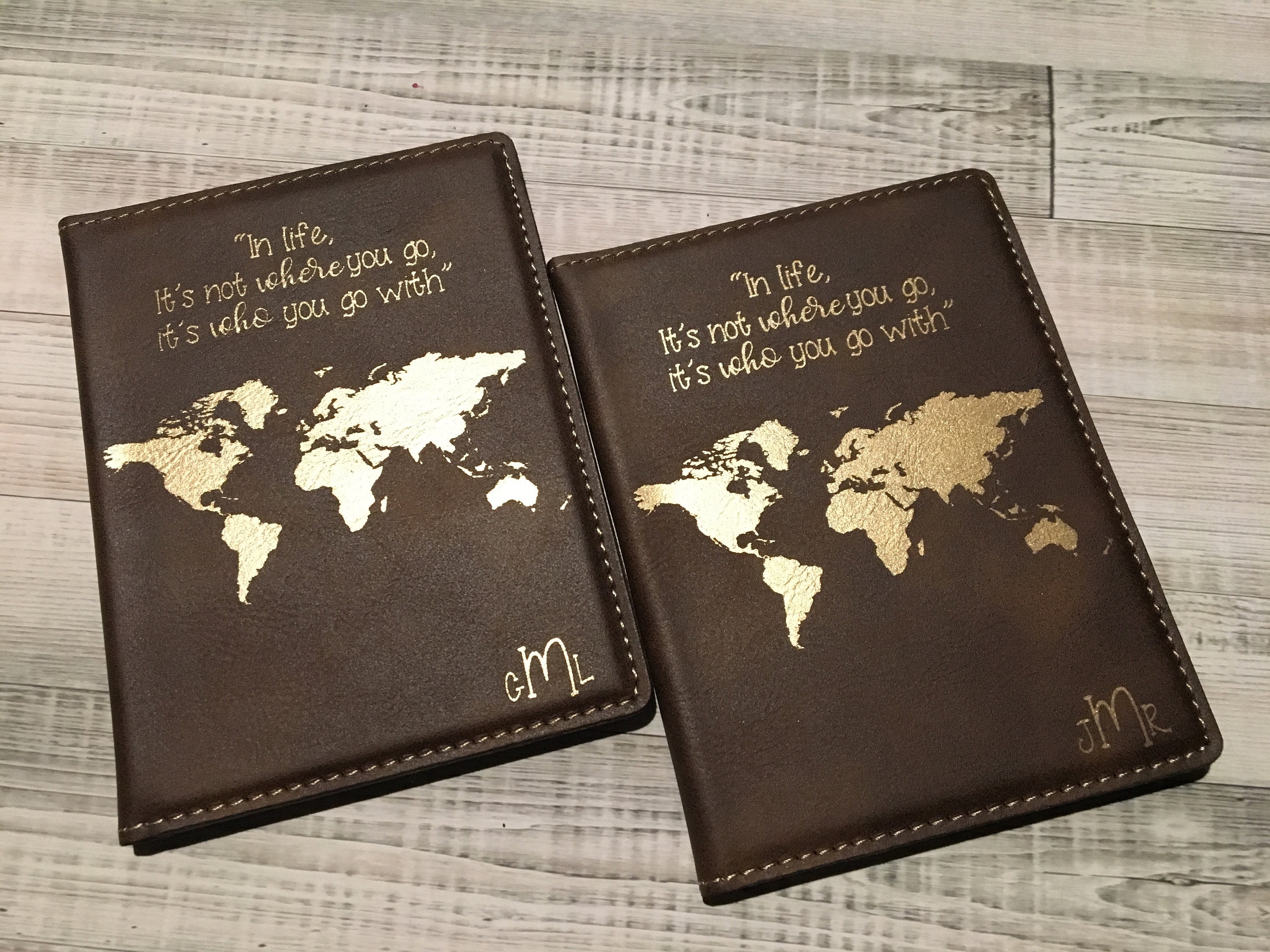 Cute Passport cover for Women Men Bride Groom Travel Wedding Gift