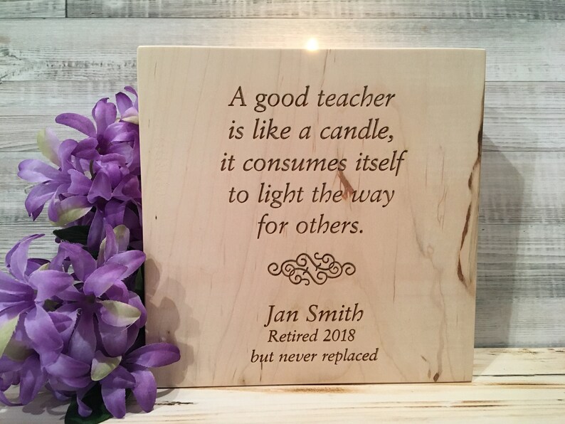 Retired Teacher Gift Woman Teacher Gift Teacher Etsy