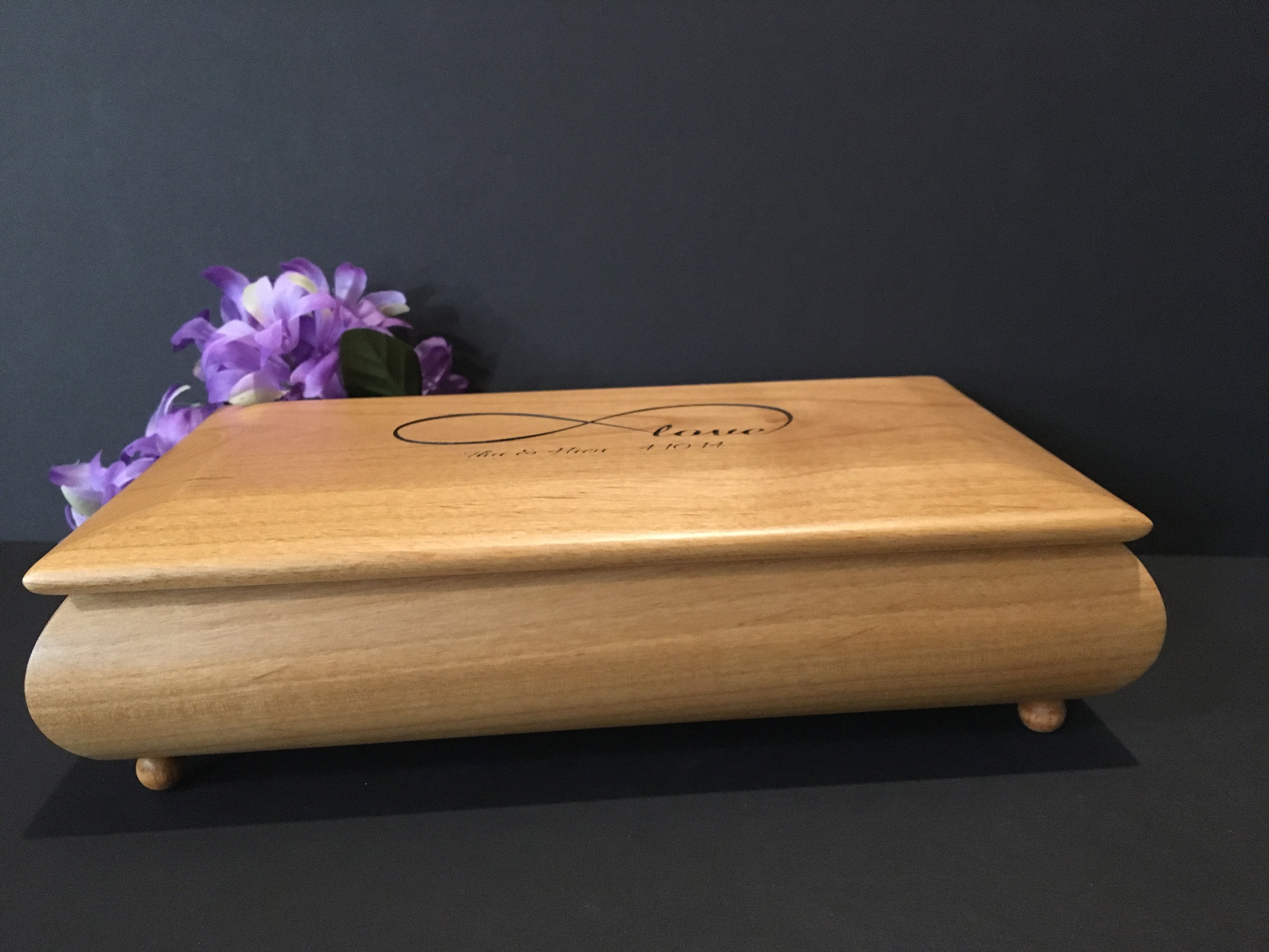 Personalized Wood Jewelry Box Wedding Gift Mothers Day Gift Etsy