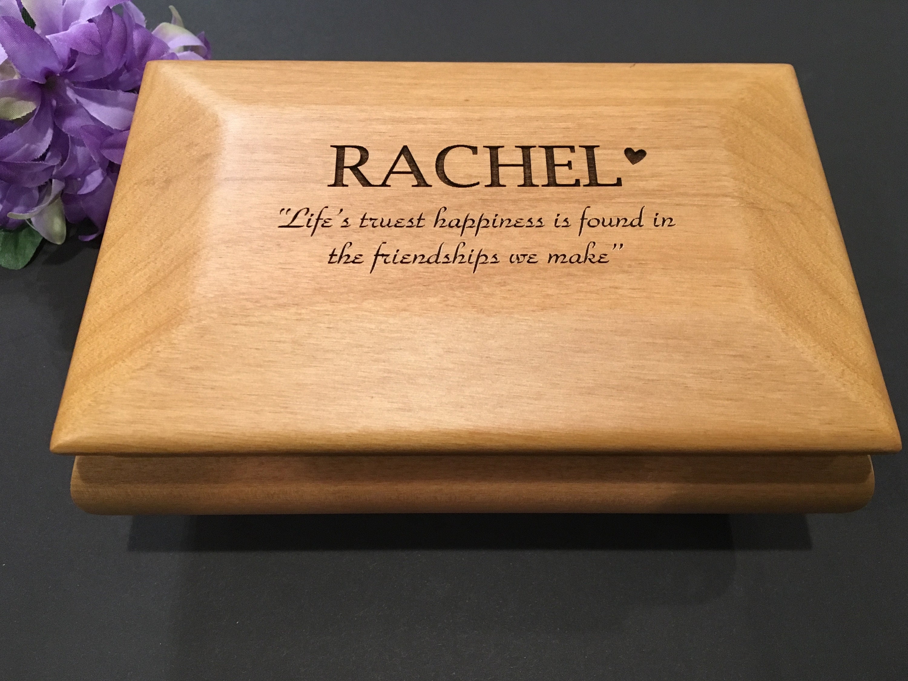 Personalized Wood Jewelry Box Wedding Gift Mothers Day Gift Etsy