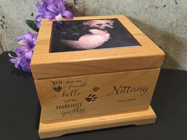 Personalized Gift For Pet Loss Memorial Favorite Hello Hardest Goodbye