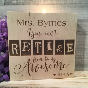 Never Underestimate The Difference You Made Retirement Gift For Women Personalized Teacher Gift Teacher Retirement Gifts for Teacher image 9