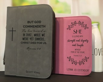 Mothers Day Gift, Bible Cover for Women, Bible Cover with Handles, Bible Cover Zipper, Bible Cover for Men, Custom Bible Cover, Confirmation