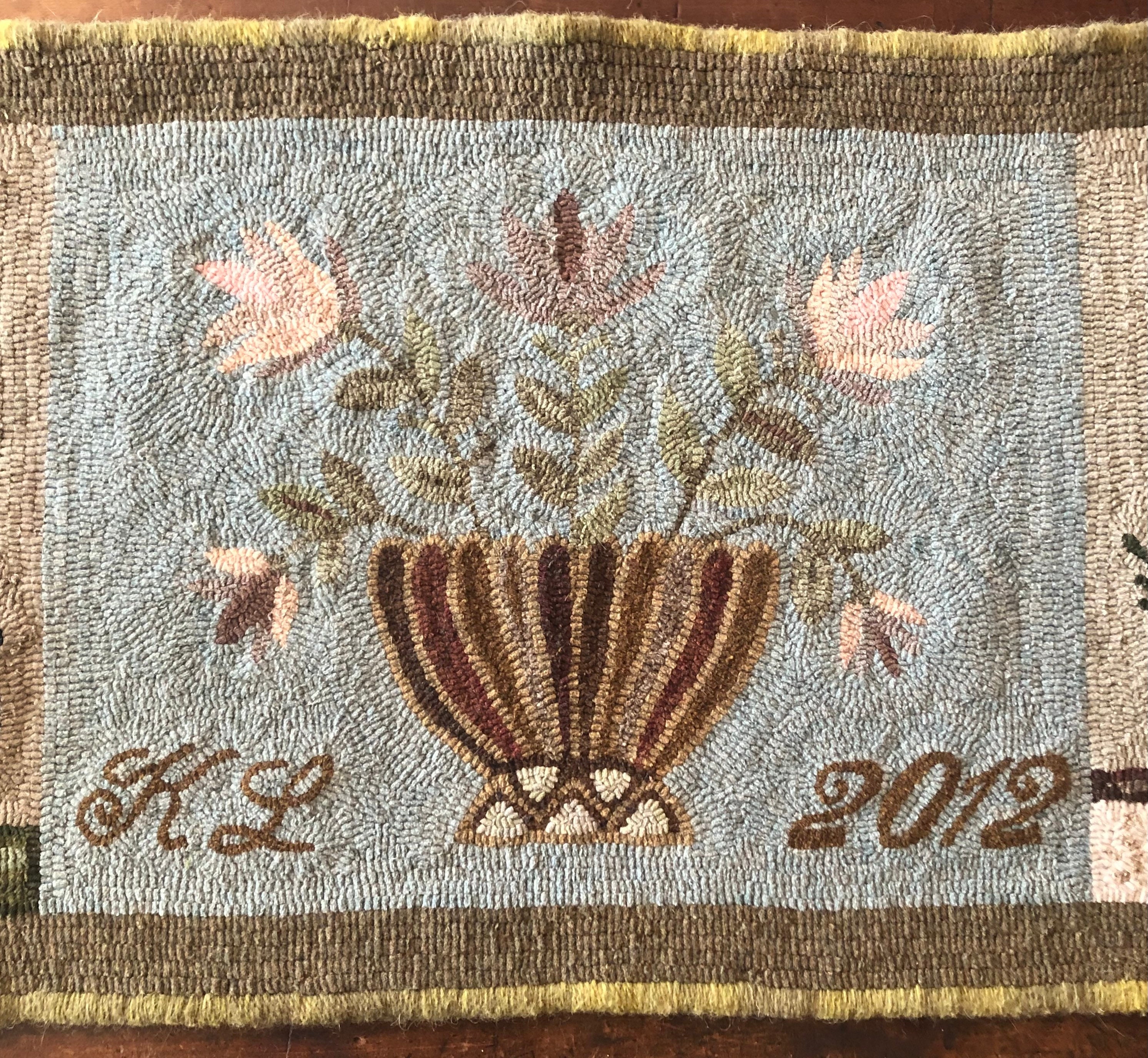 Flower Urn Rug Hooking Pattern on Linen - Etsy