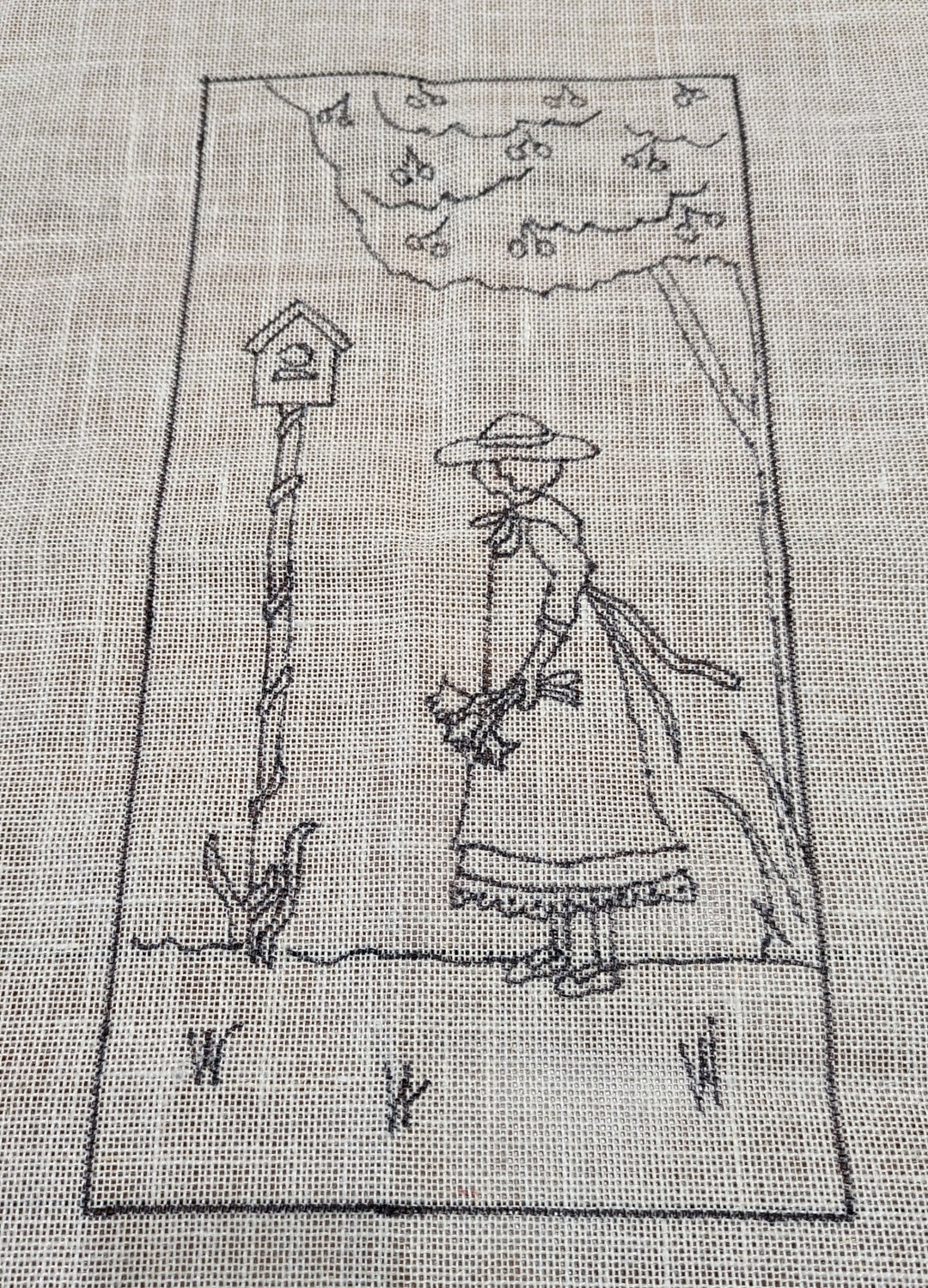 Springtime Blooms Rug Hooking Pattern on Linen - Etsy
