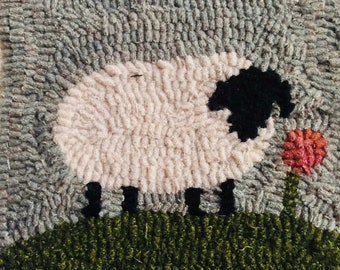 Clover the Sheep Teppich Haken-Set: Anfänger Projekt