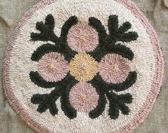 Vintage Flowers Rug Hooking Kit &/or Pattern