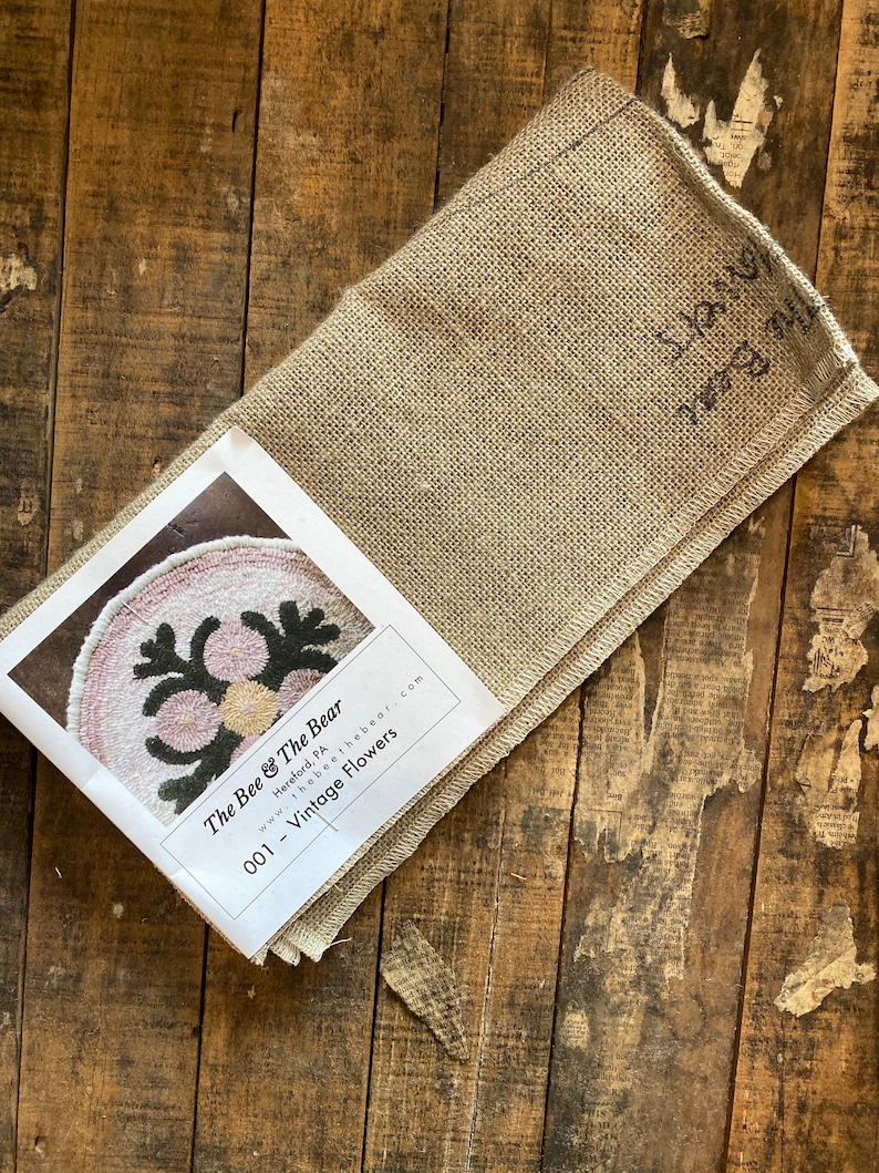 Vintage Flowers Rug Hooking Kit &/or Pattern Etsy