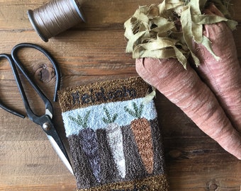 Heirloom Carrots Punch Needle Pattern & Kit