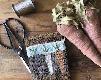 Heirloom Carrots Punch Needle Pattern & Kit