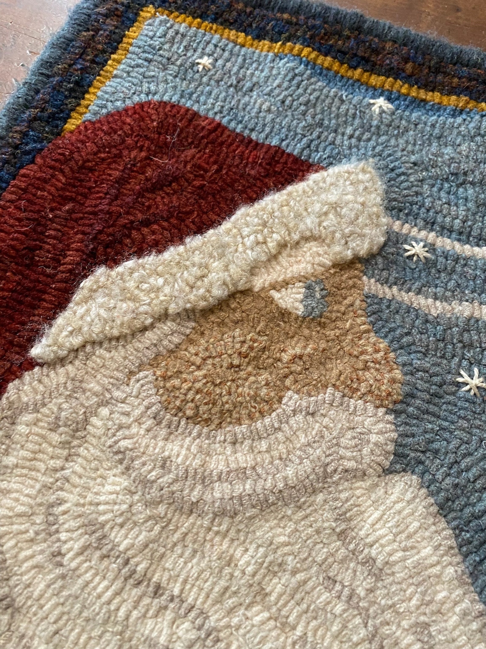 North Wind Ride Rug Hooking Pattern on Linen - Etsy