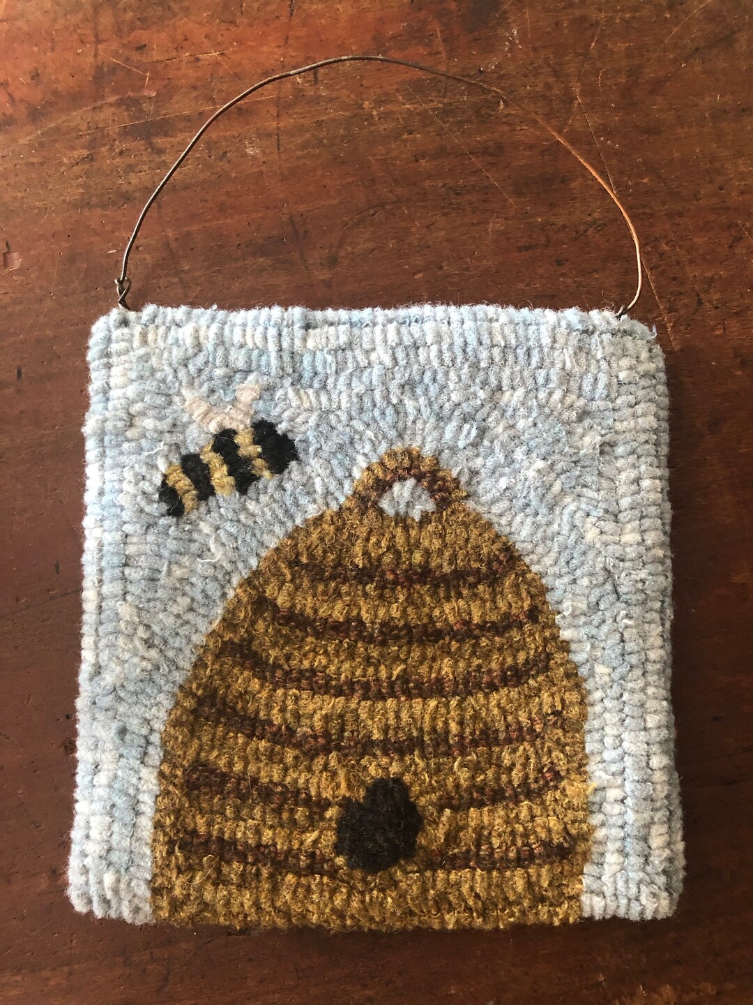 Bee Skep Rug Hooking Kit - Etsy