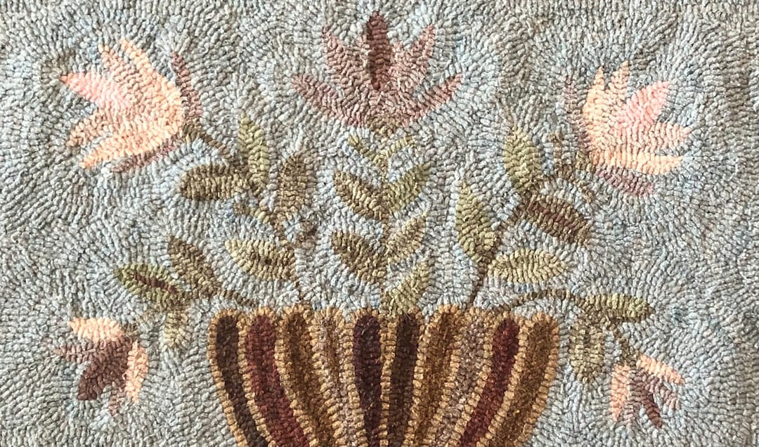 Flower Urn Rug Hooking Pattern on Linen - Etsy