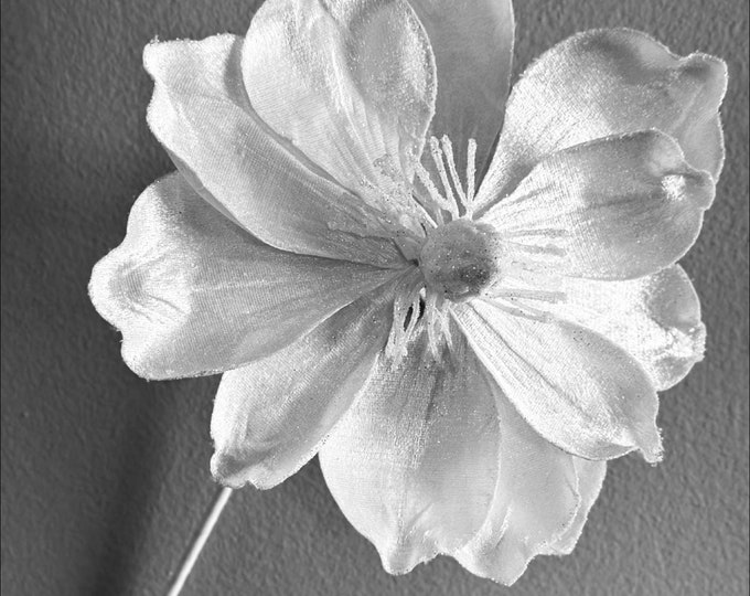 White Velvet Magnolia, Glitter edge Magnolias,Winter white florals, Winter wedding, large white magnolia