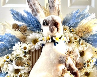 Bunny Wreath, Easter Wreath, Spring Wreath, Easter Decor, Spring Decor, Holiday door wreath by Ritzy Glitzy Wreaths, Easter Bunny Wreaths