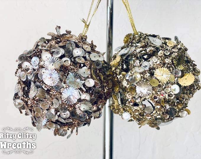 Sequins ornaments, lightweight ornaments, gold ornaments, silver ornaments