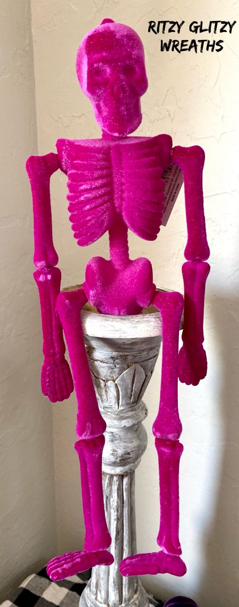 Skeleton Halloween skeleton pink skeleton Halloween decor Etsy