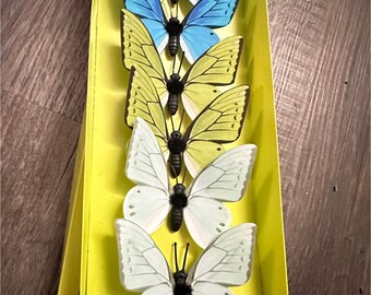 Blue Butterfles, Green Butterflies, light blue Butterflies, Spring floral accessories