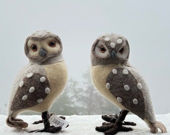 Owl decor for wreaths, speckled owls, winter owls, Ritzy Glitzy Wreaths owls