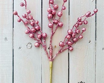 Pink berries, pink berry pick, lavender berries, lavender pick