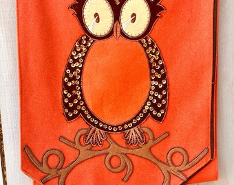 Owl Table Runner, D.Stevens Table Runner, Fall Owl Table Runner