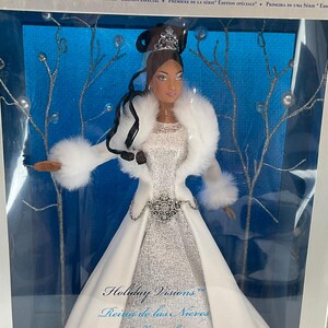 2003 Holiday Visions Winter Fantasy African American Barbie Doll