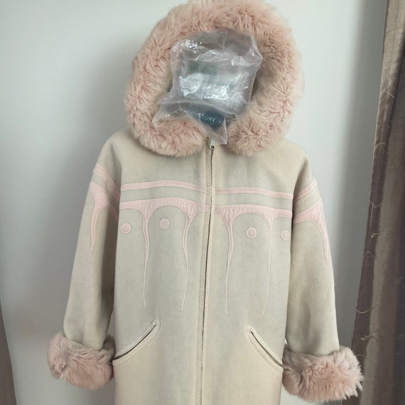 Vintage Linda Lundstrom La Parka Wool Coat Ojibway Native Etsy