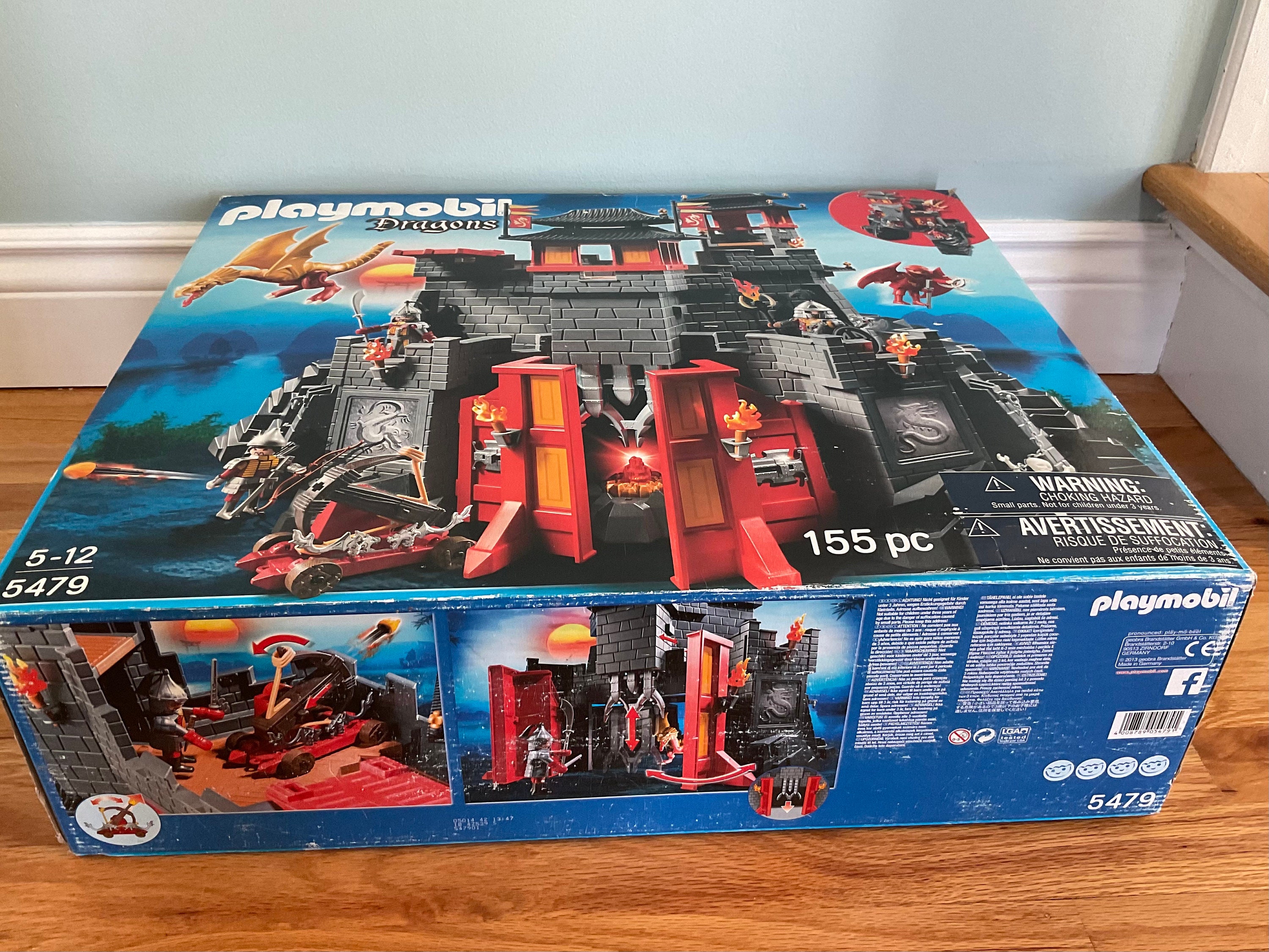 Playmobil #5479 Great Asian Dragons Castle Play Set 155 PC New in