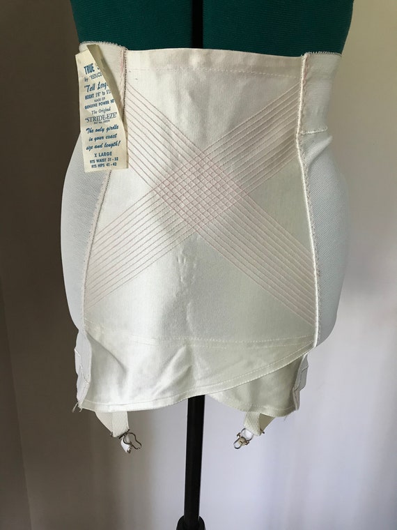 Vintage Longline Open Bottom Girdle 1960’s with Ta