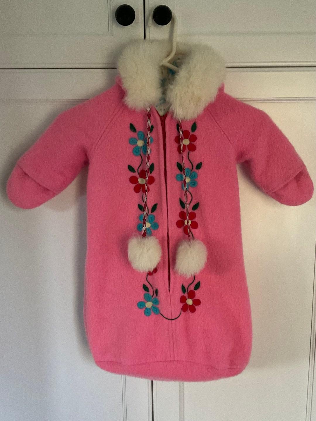 Rare Native Indigenous Canadian Blanket Wool Embroidered Fur Etsy