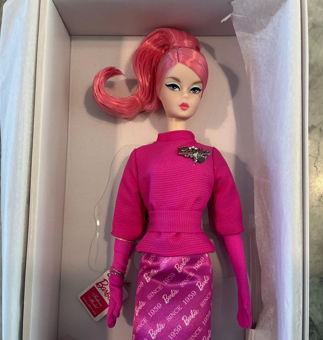 Barbie Doll Proudly Pink Silkstone Fashion Model Collection NRFB - Etsy