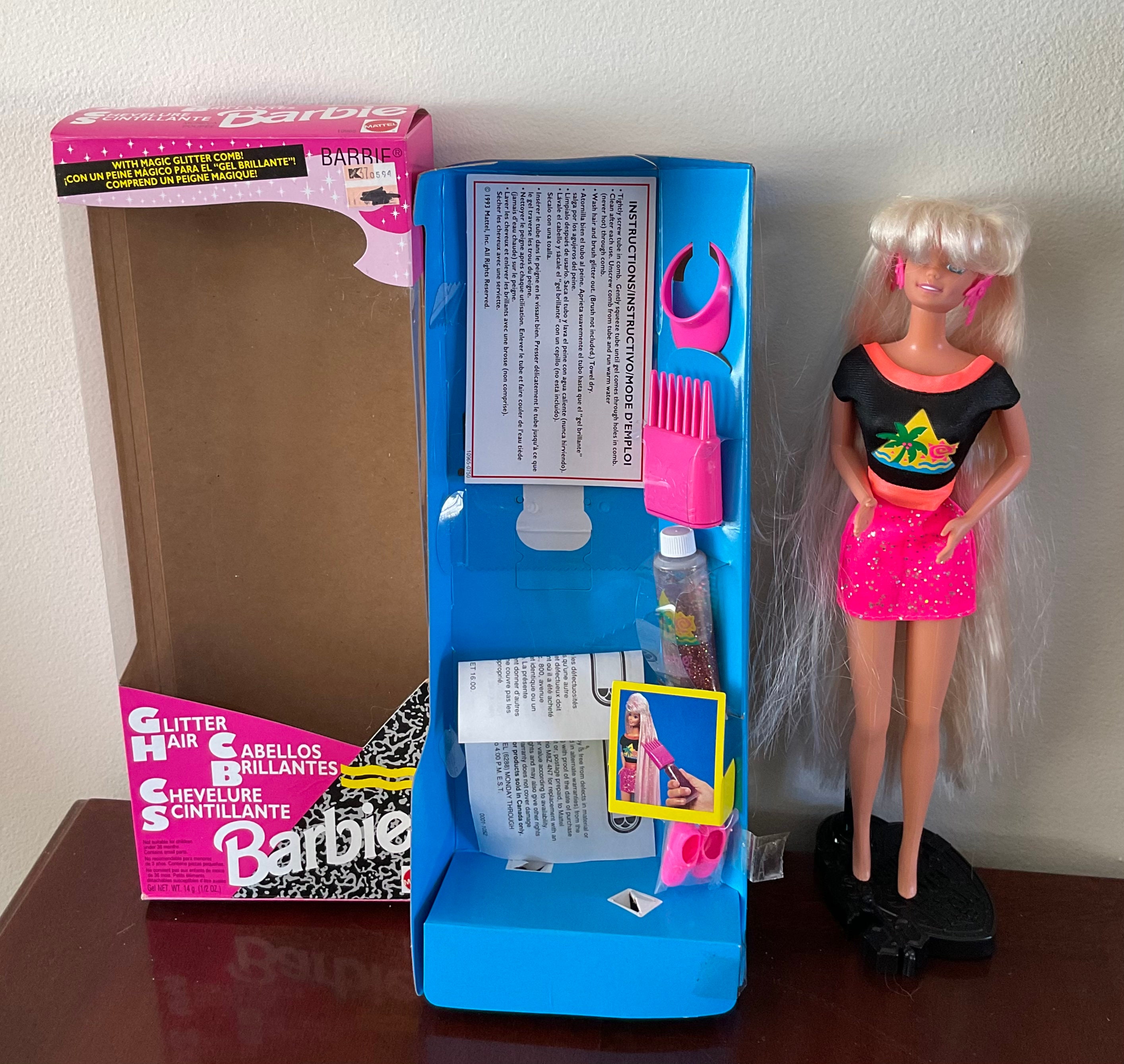 Vintage 80s Jazzercise Barbie Blond Hair Redressed Doll Wearing Retro  Glitter Top & Pants Fashion Clothing Restyle Barbie Included OOAK Doll 