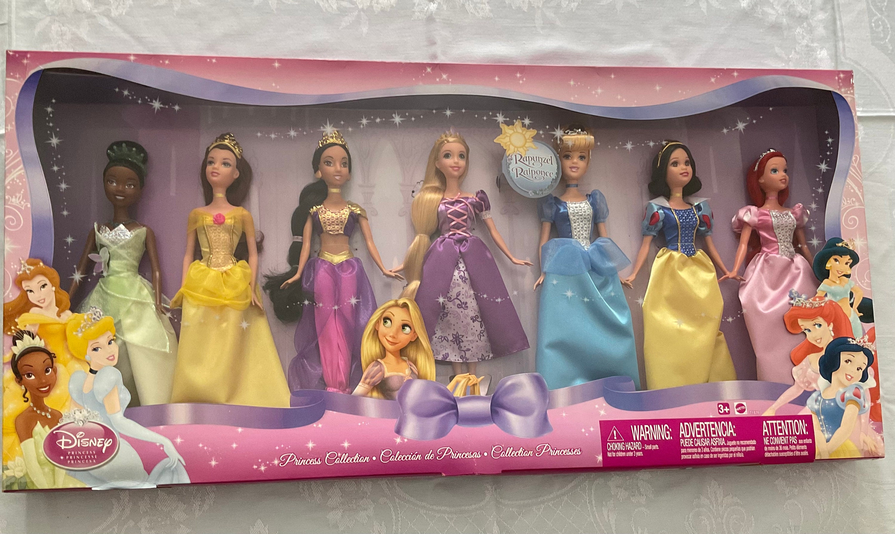 Disney Mattel Deluxe Princess Collection 7 Dolls NRFB 2010 New BARBIE Etsy