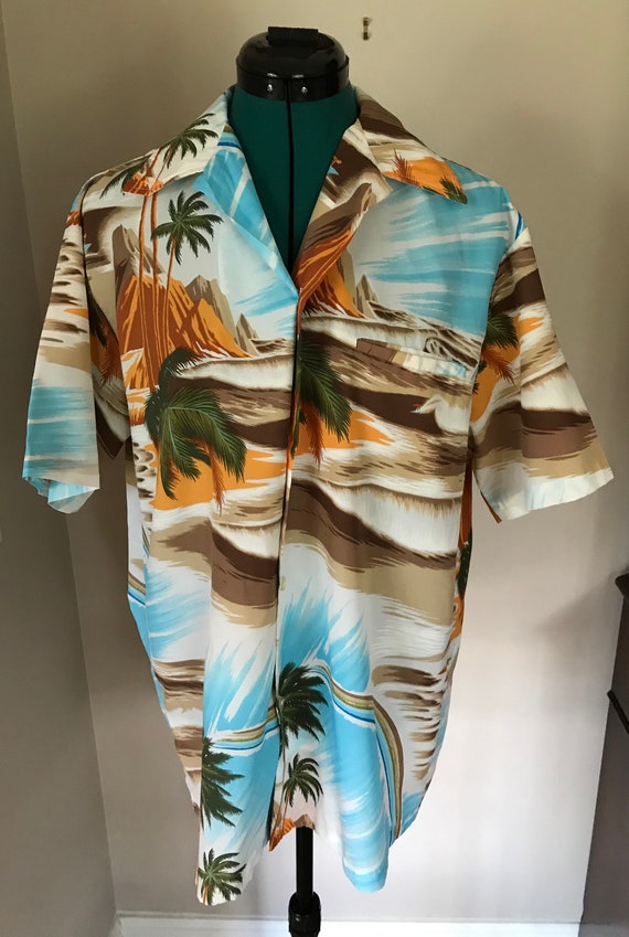 Vintage Rai Nani Hawaiian Short Sleeve Shirt 1970… - image 1