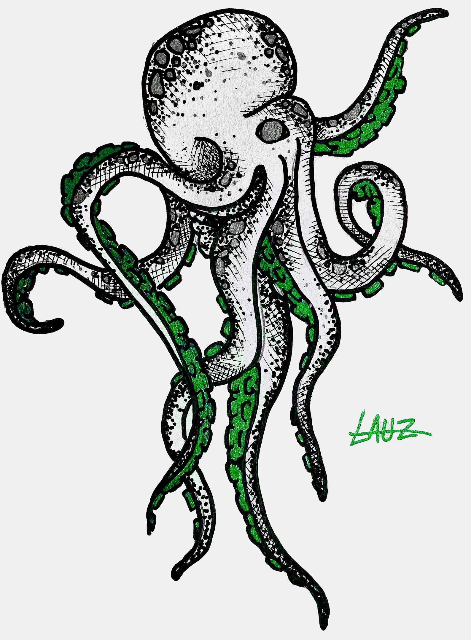 Pulpo de color / náutico / mar / vida marina / animal / | Etsy