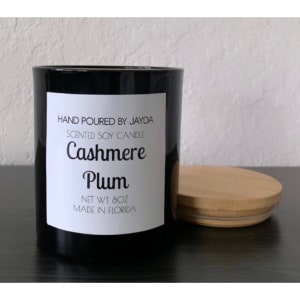Cashmere Plum Soy Candle
