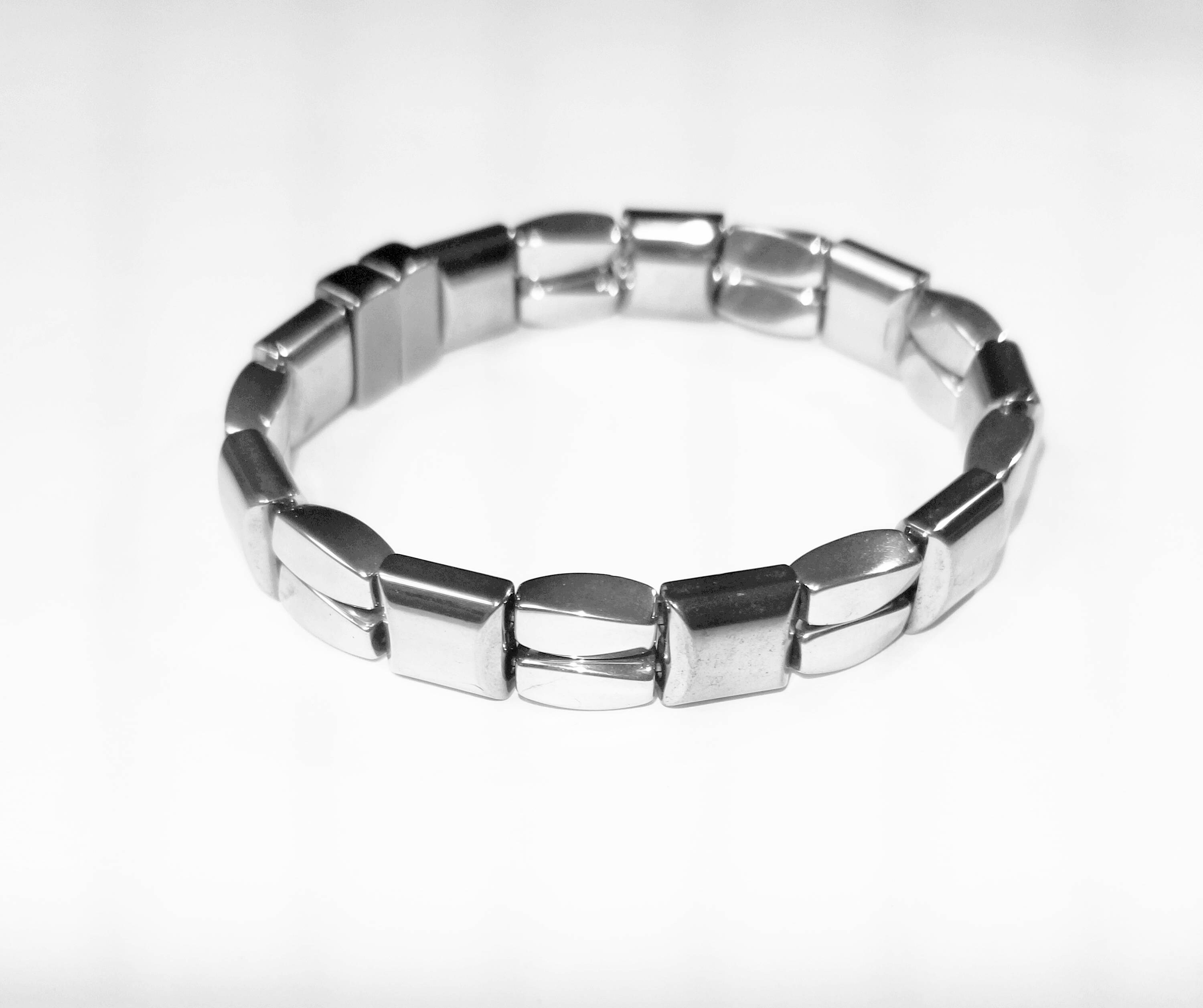 Silver High Gauss Therapy Bracelet Etsy