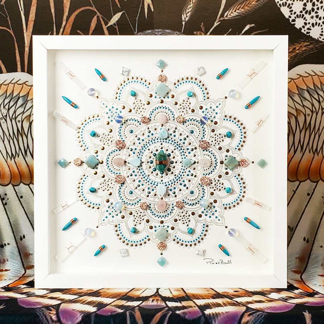 Crystal Art, Sacred Geometry Art,mandala Art, Energy Infused Art